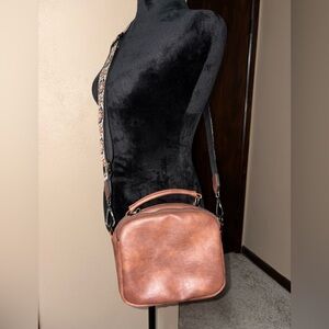 Brown Leather Crossbody Bag